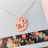 Rose Gold Mom Necklace, Personalized Family Necklace, Mom Necklace,  Rose Gold Jewelry