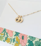 Simple Gold Initial Necklace, Tiny Initial Necklace, Personalized Initial Necklace