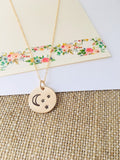 Mom Moon Necklace, Moon And Stars Necklace  14k Gold Filled