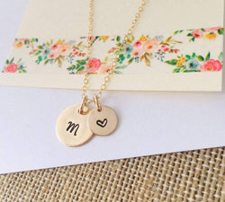 GOLD INITIAL NECKLACE 