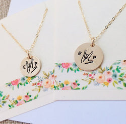matching mother daughter necklaces